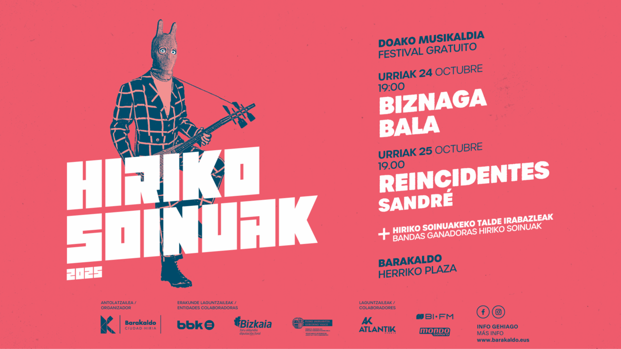 Reincidentes encabeza el Hiriko Soinuak 2025: punk y lucha gratis en Barakaldo