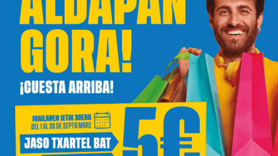 Bonos, regalos y sorteo: Galdakao activa una campaña para impulsar el comercio local