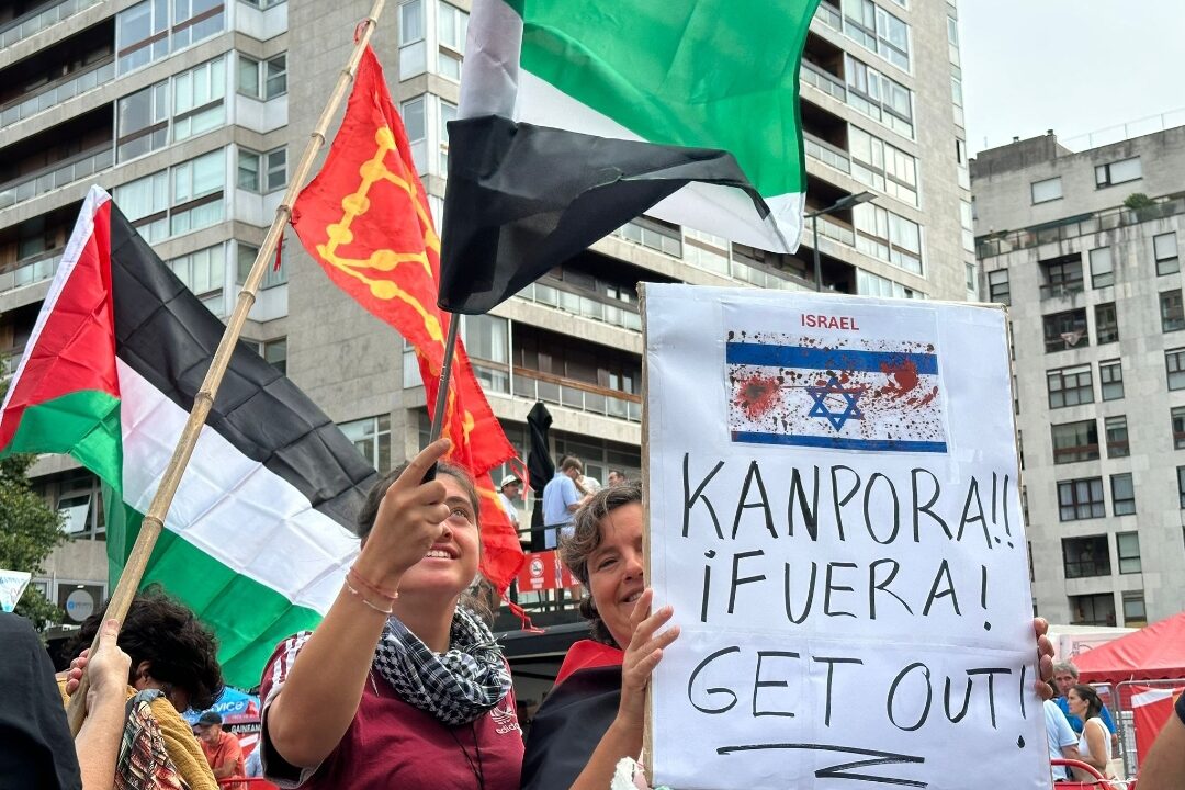 Bilbao se queda sin ganador de la etapa por las protestas propalestinas