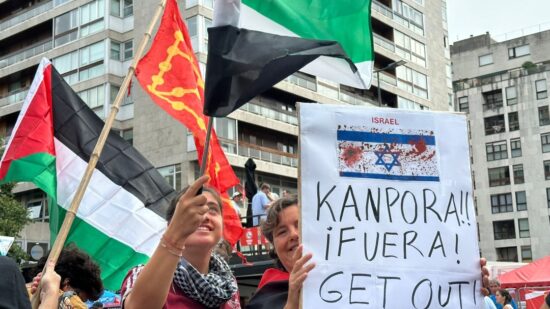 Bilbao se queda sin ganador de la etapa por las protestas propalestinas