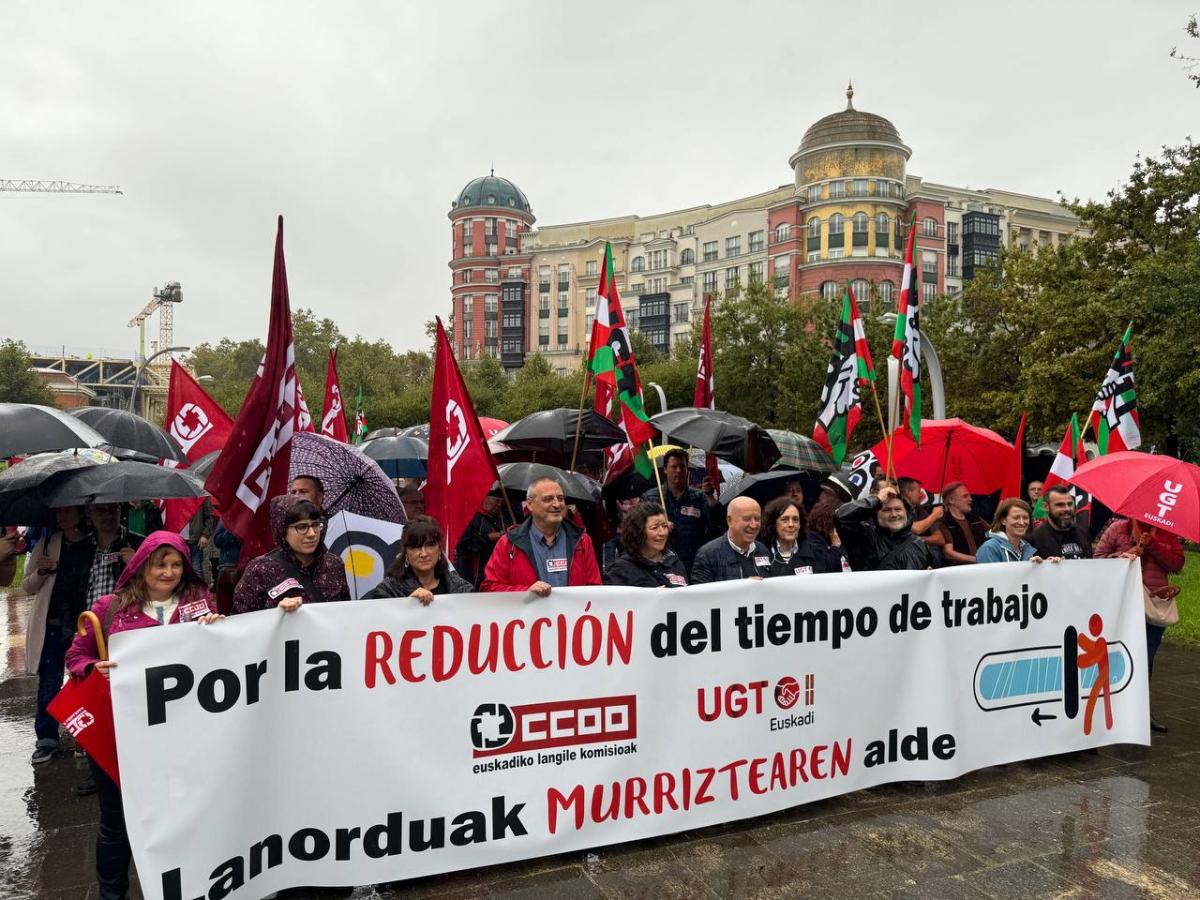 CCOO y UGT se concentrarán en Bilbao para exigir la reducción de la ...