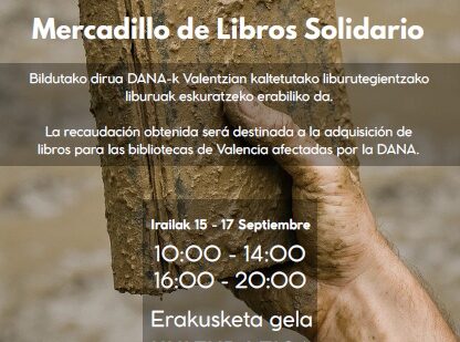 Leioa celebra un mercadillo de libros que une lectura y solidaridad