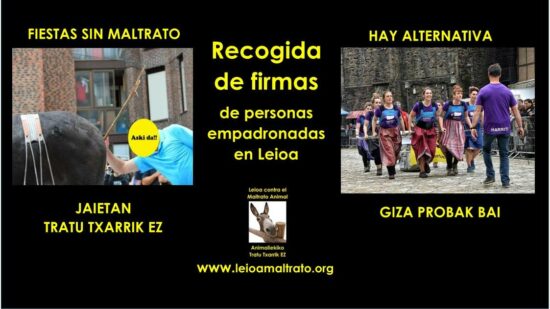 Leioa contra el Maltrato Animal recoge firmas para acabar con las Asto Probak