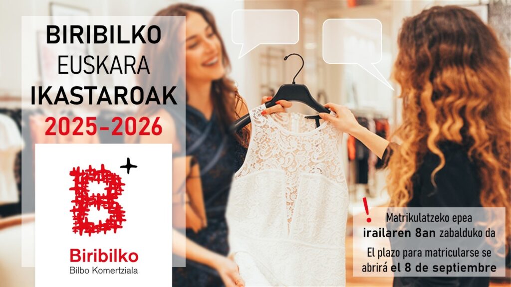 Bilbao fomenta que los hosteleros y comerciantes aprendan euskera