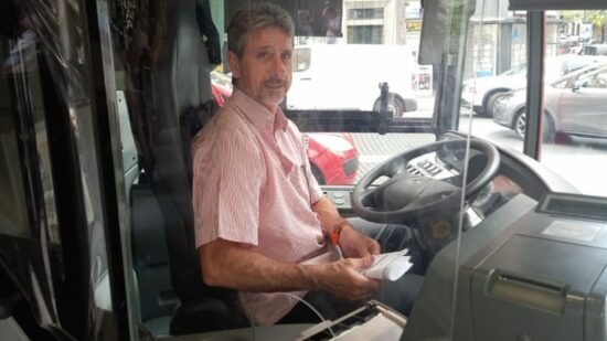 Antonio López, 31 años al volante de Bilbobus y toda una vida de compañerismo y esfuerzo