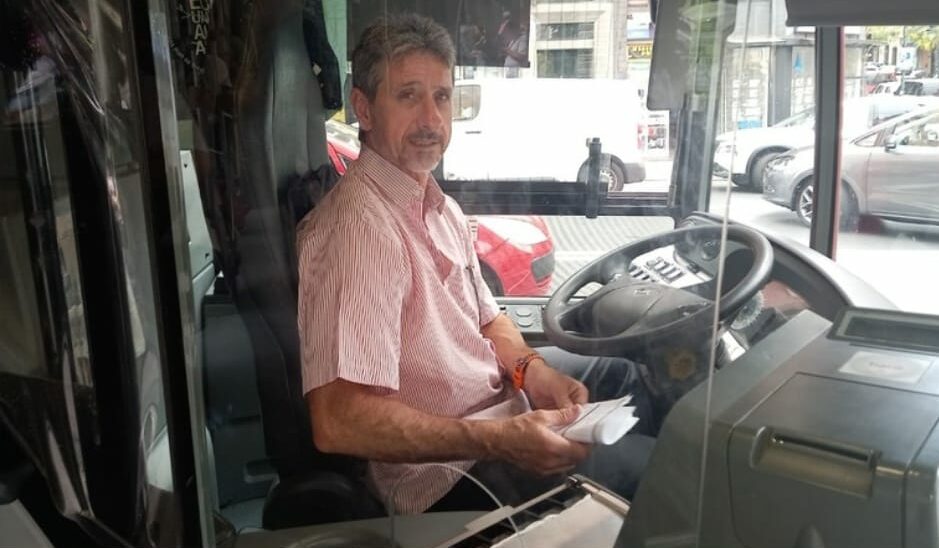 Antonio López, 31 años al volante de Bilbobus y toda una vida de compañerismo y esfuerzo