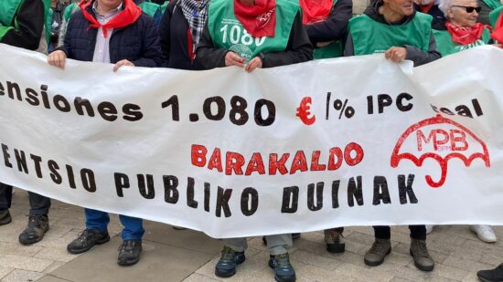 Los pensionistas llaman a los jóvenes a salir a la calle por su derecho a una vida digna