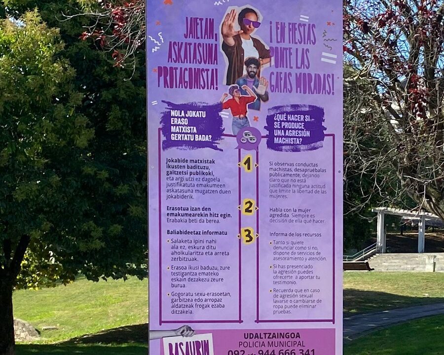 Basauri instala tótems informativos en San Miguel y San Fausto para promover la igualdad, la inclusión y el euskera