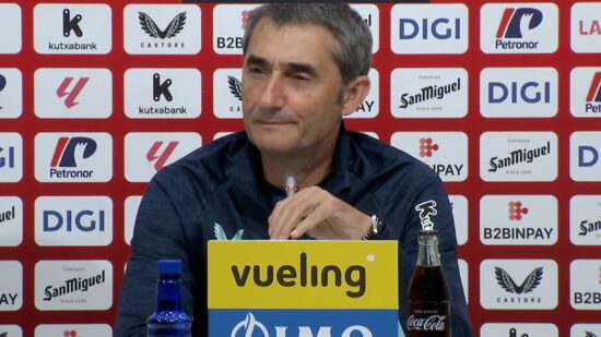 Ernesto Valverde celebra la inscripción de Laporte en Champions League: «Es una buena noticia»
