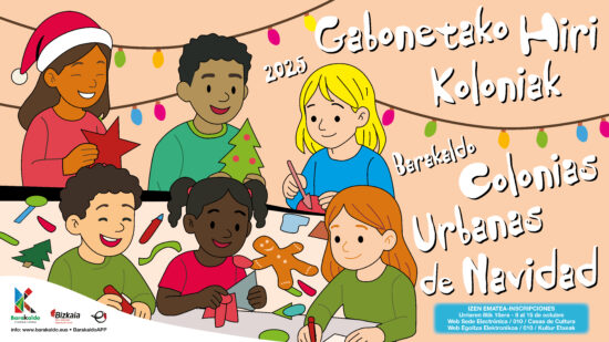 Barakaldo prepara ya sus colonias de Navidad para txikis de 3 a 11 años