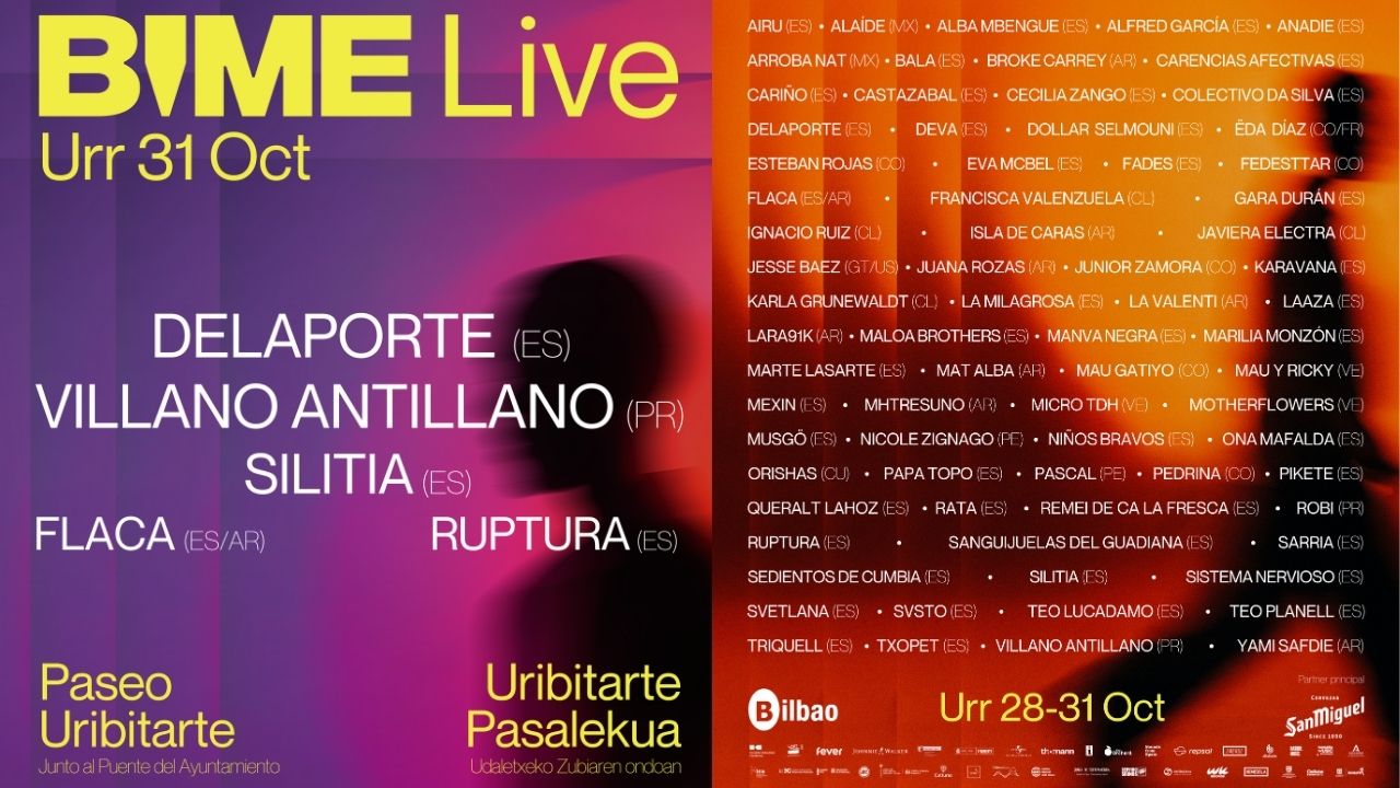 Así puedes disfrutar de Villano Antillano, Delaporte, Alfred García y más de 70 conciertos gratis en Bilbao