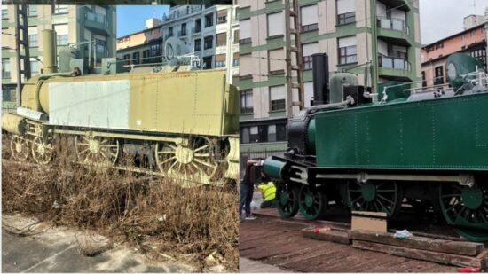 Bilbao recupera la locomotora Izarra, joya ferroviaria del siglo XIX