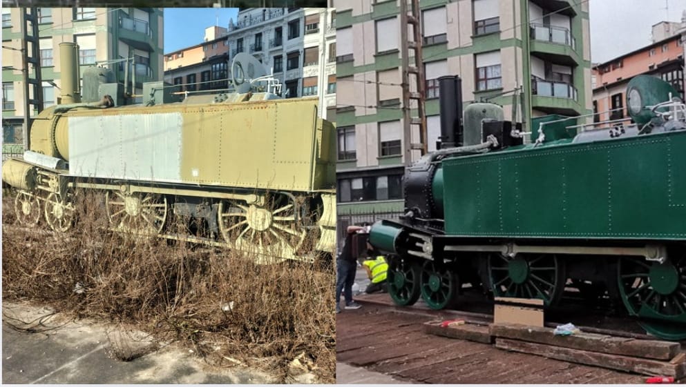 Bilbao recupera la locomotora Izarra, joya ferroviaria del siglo XIX