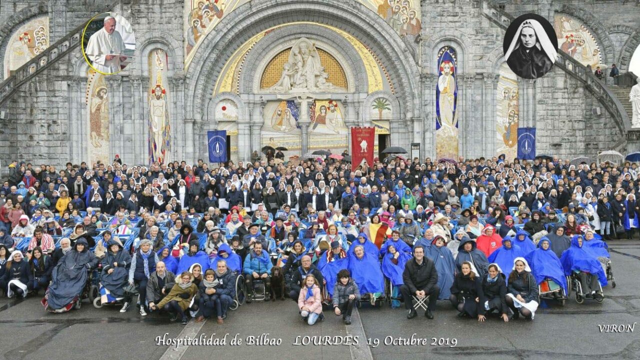 600 personas de Bizkaia peregrinan a Lourdes con la Hospitalidad Vizcaína