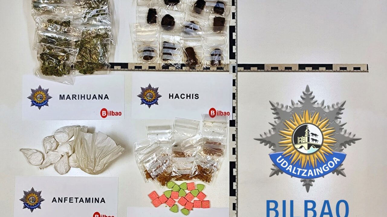 Un perro policía destapa un punto de venta de drogas en un bar de Santutxu