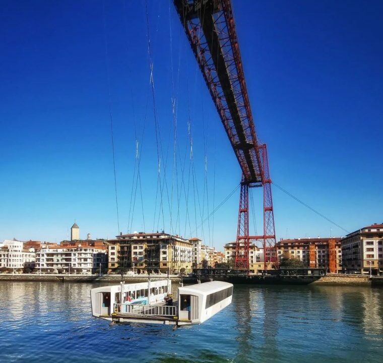 La barquilla del Puente Bizkaia se detiene por obras: así funcionarán los servicios alternativos