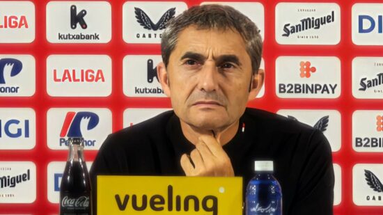 La ironía de Ernesto Valverde con la expulsión de Lekue: «El árbitro desenfunda rápido»