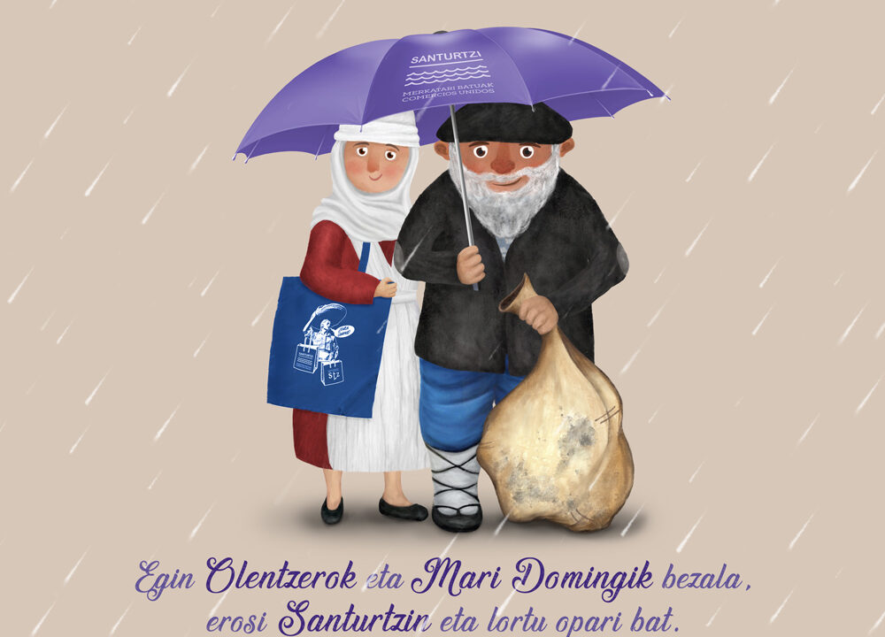 Santurtzi invita a escribir un año más a Olentzero y Mari Domingi