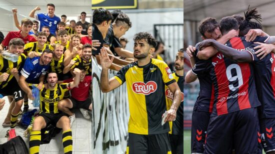 Ilusión con la Copa del Rey a ambos lados del Puente Colgante