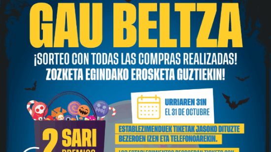 El comercio de Galdakao se tiñe de misterio con la campaña Gau Beltza