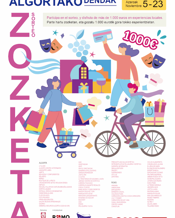 Los comercios de Getxo se unen para sortear más de 1.000 euros