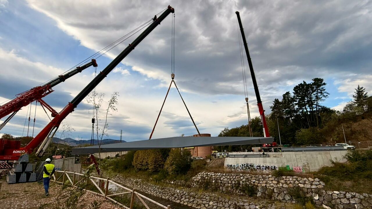 Arrancan las obras del puente que los conductores de Bizkaia estaban esperando