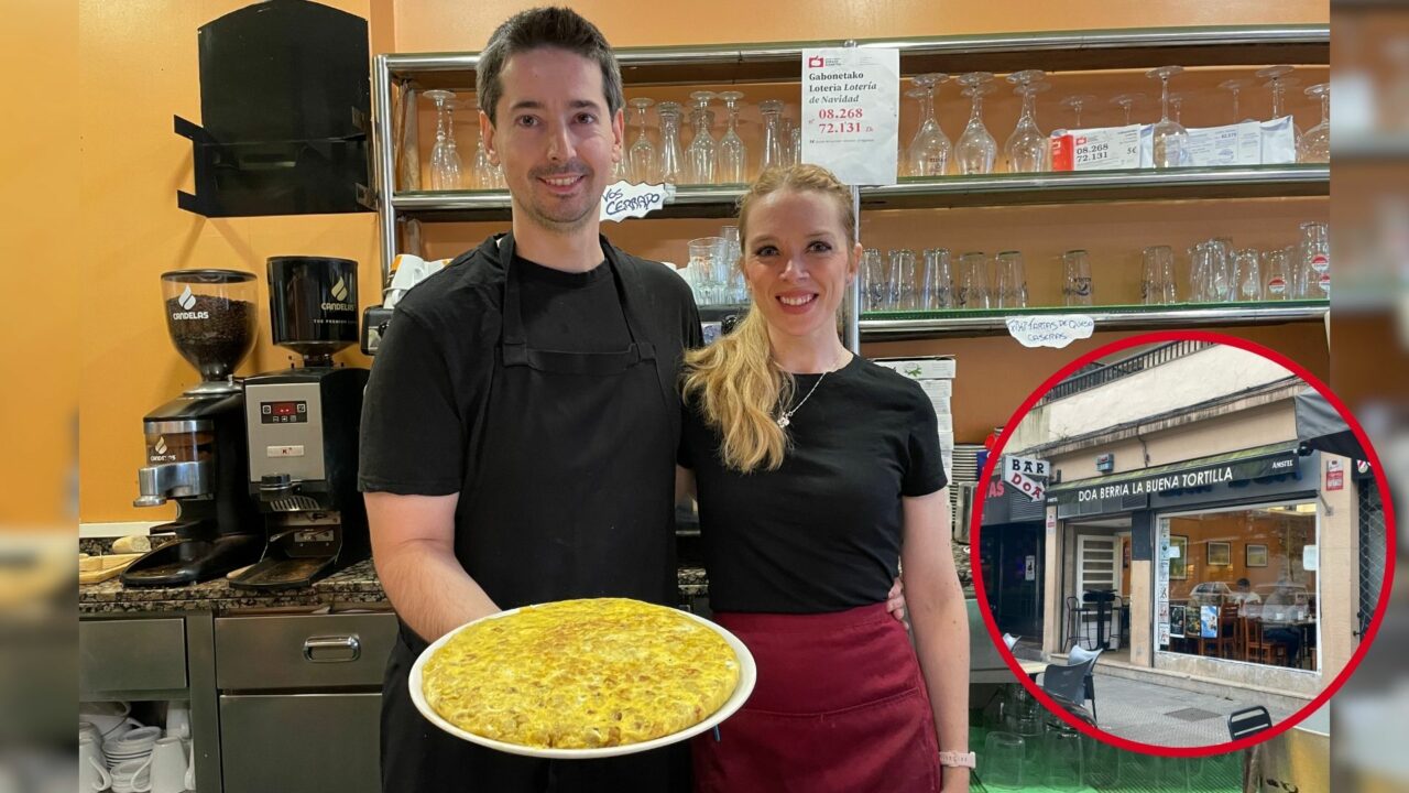 Alex e Iratxe, dueños del bar que arrasa en Bilbao con sus tortillas: “Hemos llegado a hacer 126 en un día»