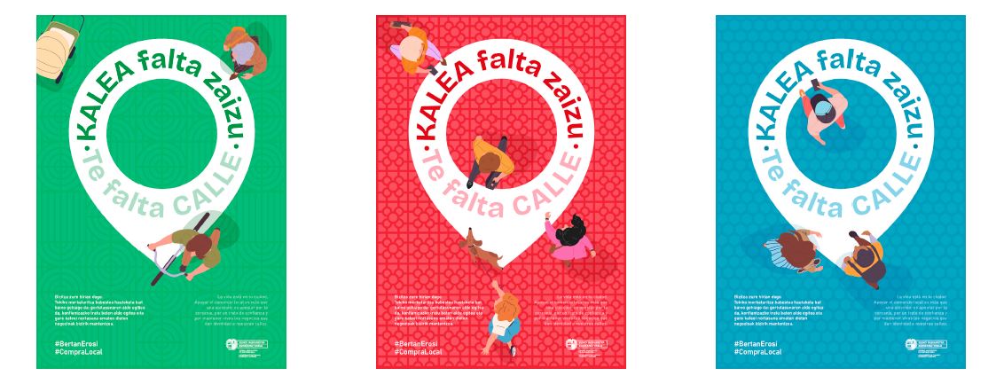 «Te falta calle», la nueva campaña del Gobierno Vasco para poner en valor el comercio local