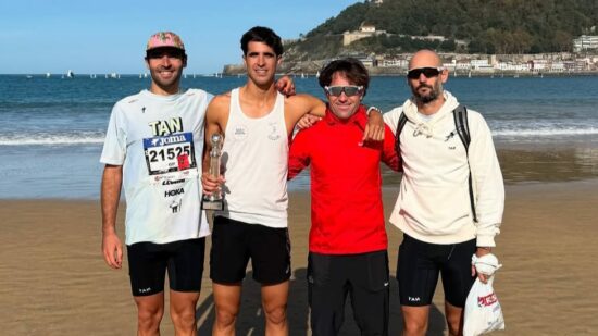 Diego Méntrida, la plata más sufrida de la Behobia-San Sebastián: «Un día después, subir y bajar escaleras es un suplicio»