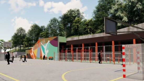 Bilbao renueva la zona deportiva de Altamira con calistenia, mural artístico y espacios recreativos
