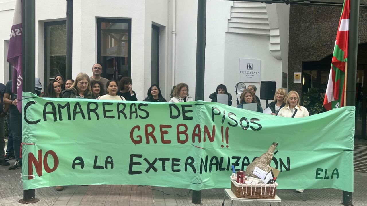 Las camareras de piso del Hotel Indautxu en huelga del 12 hasta el 23 de noviembre