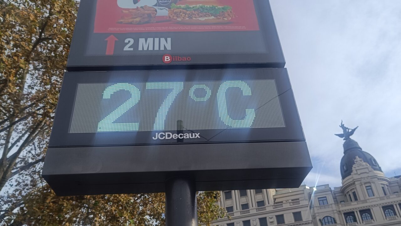 Miércoles de otoño tropical en Bilbao, casi treinta grados de temperatura