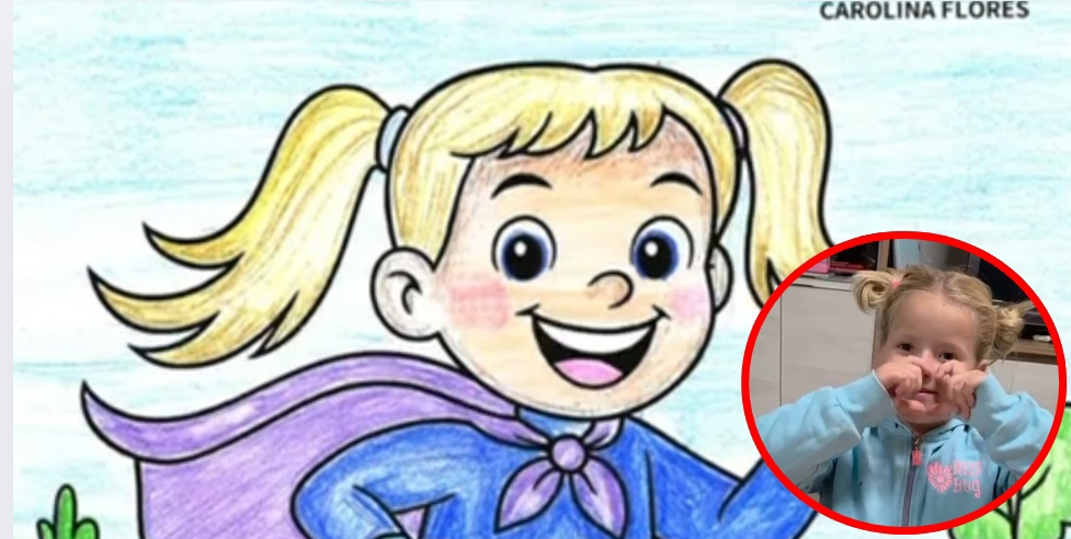 La capa solidaria de Carolina: una niña de Sestao convierte su lucha contra el cáncer en ayuda para otros niños