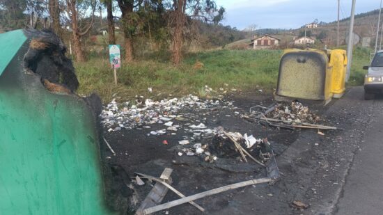 El Ayuntamiento de Maruri-Jatabe condena la quema de contenedores en el barrio Erbera