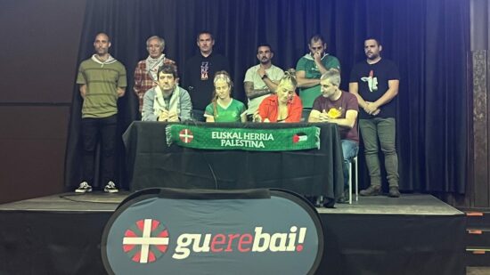 Las plataformas Gu ere Bai!, Gure Esku y Gernika-Palestina informan que el partido del 15 de noviembre de la Selección de Euskadi contra Palestina no es sólo un partido
