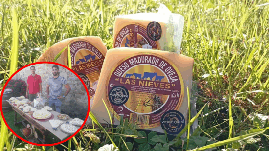 Julio y sus hijos,  logran con su queso burgalés el bronce entre 5.000 competidores