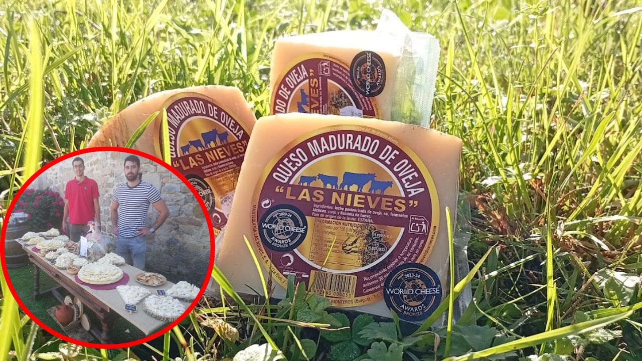 Julio y sus hijos,  logran con su queso burgalés el bronce entre 5.000 competidores