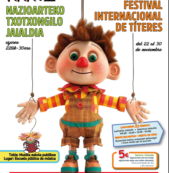 La magia de los títeres llega un año más a Sestao con su Festival Internacional