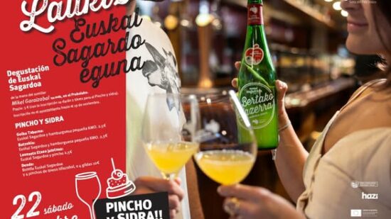 Euskal Sagardo Eguna en Laukiz: sidra, pintxos y tradición vasca este sábado