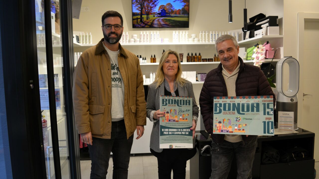 10.000 bonos en marcha para fomentar el comercio local en Sestao