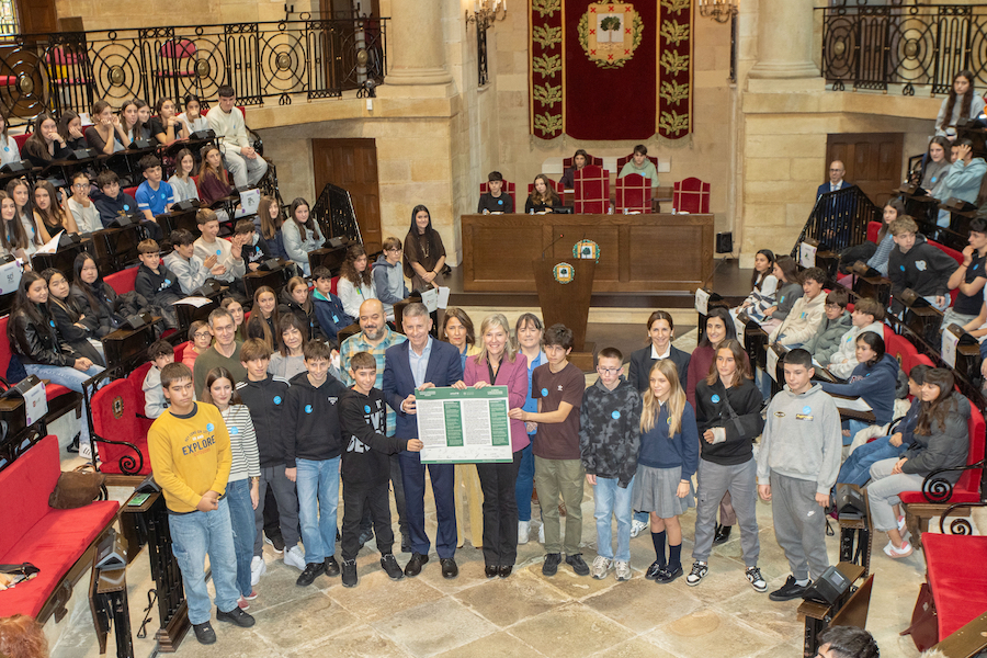 Pleno Txiki de Bizkaia: los jóvenes alzan su voz por una educación en valores