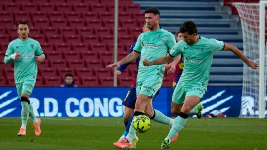 El Athletic, una comparsa en la fiesta del FC Barcelona