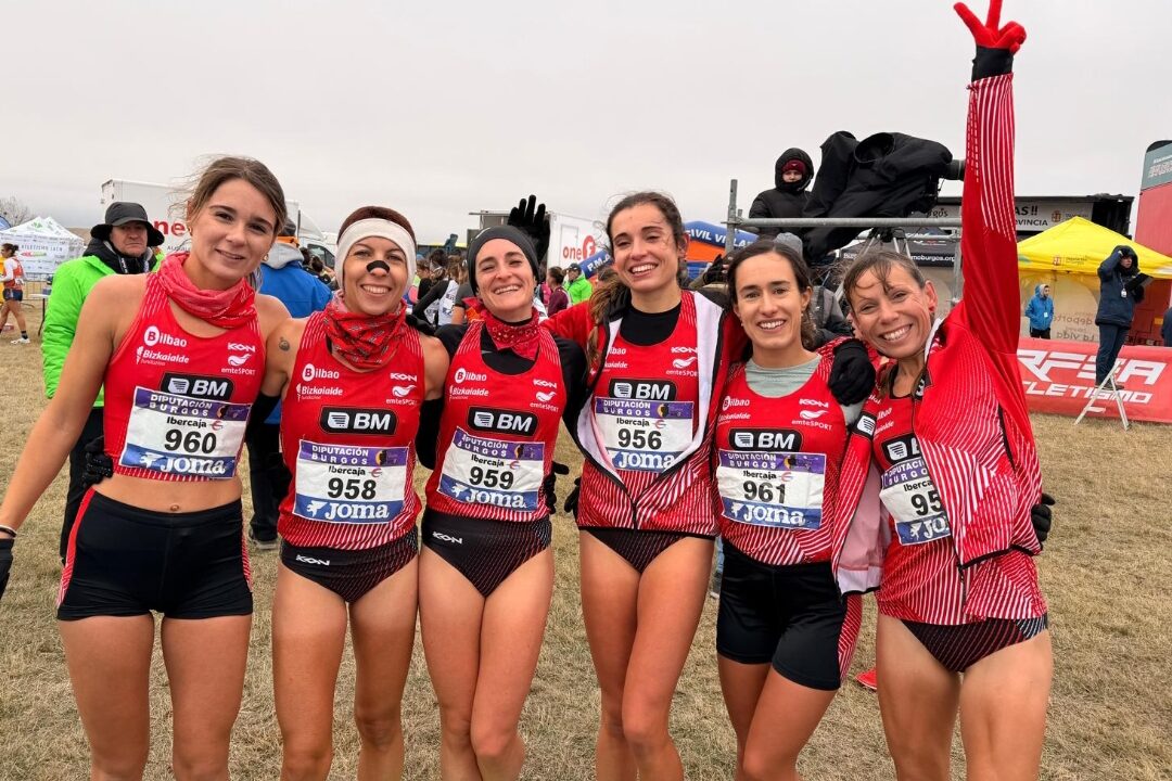 Diez veces campeonas: el BM Bilbao revalida el título nacional de cross en Atapuerca