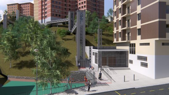 Accesibilidad sin barreras en Basauri: cinco nuevos ascensores unirán El Kalero y Basozelai