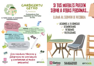 Getxo refuerza el uso de los Garbigertu y la recogida reutilizable