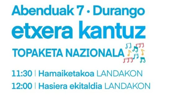 ‘Etxera Kantuz’ y una nueva movilización en Bilbao exigirán el acercamiento de presos