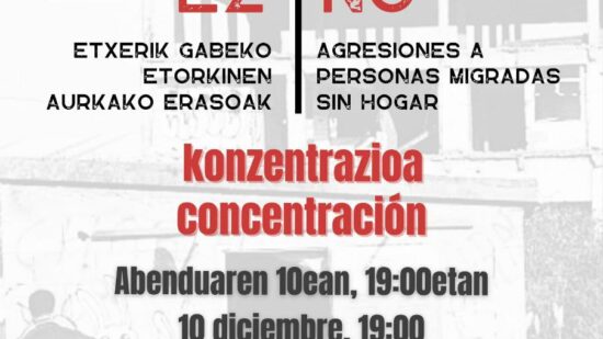 La Calle mata: vecinos de Bilbao se movilizan por la seguridad de personas sin hogar