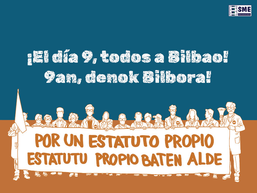 Primer día de huelga de batas blancas en Euskadi