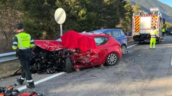 Un fallecido y seis heridos de una familia de Aranguren (Zalla) en un accidente en Biescas