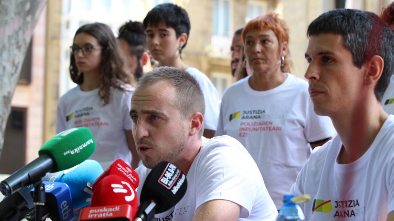 Convocan concentración por el joven que perdió un testículo tras un disparo policial en Bilbao